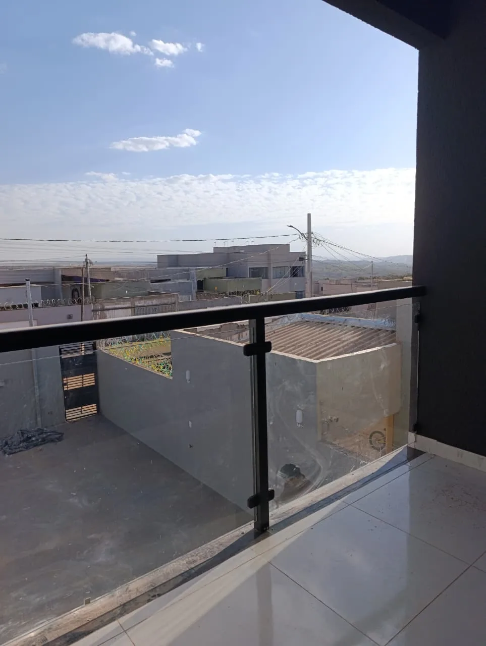 Varanda com vista aberta